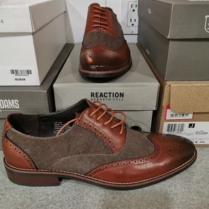 Kenneth Cole leather and denim Oxford's
